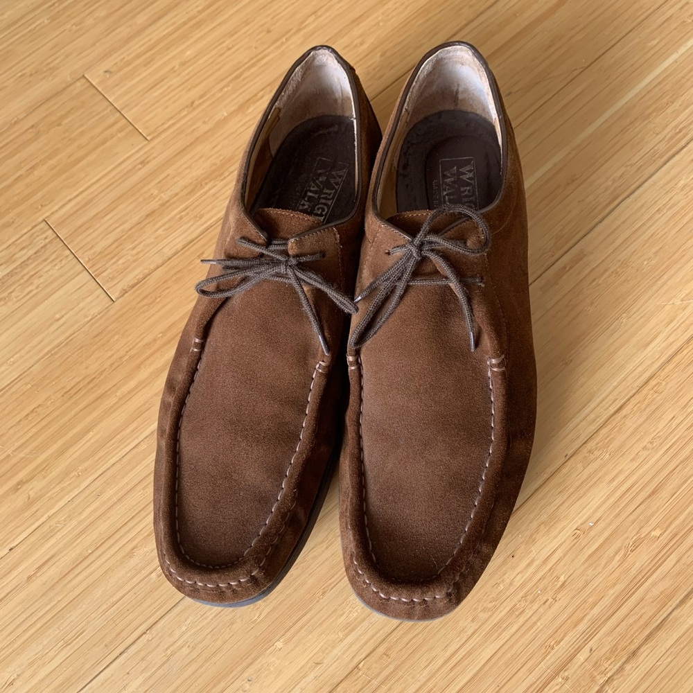 Brown suede made in Italy 14B